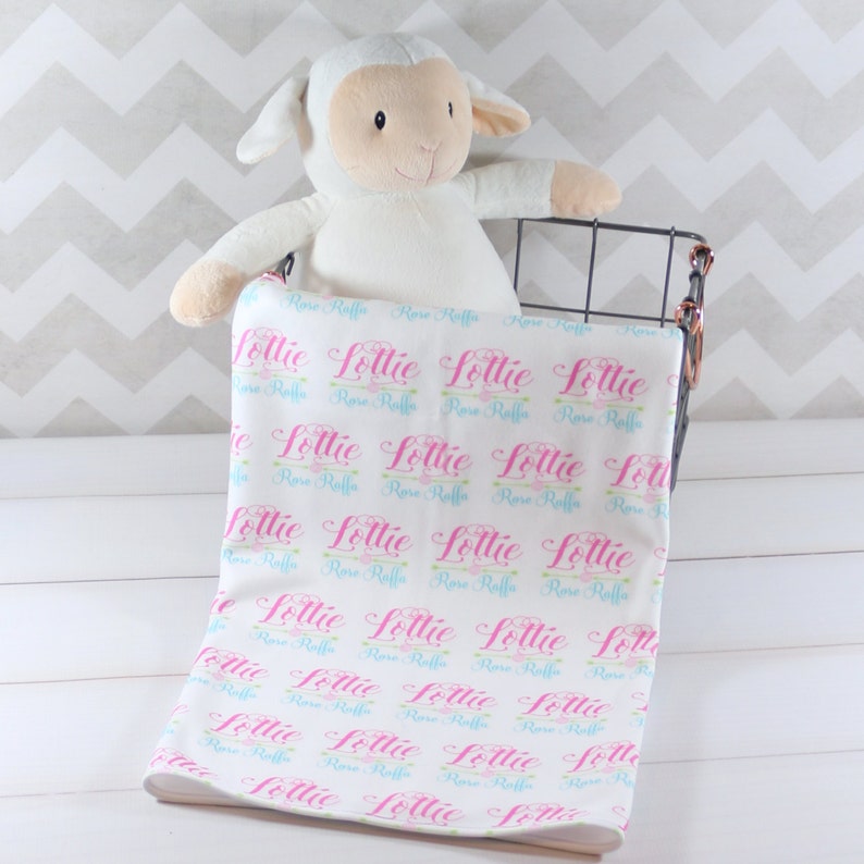 Personalized Baby Blanket Monogrammed Baby Blanket Name Etsy
