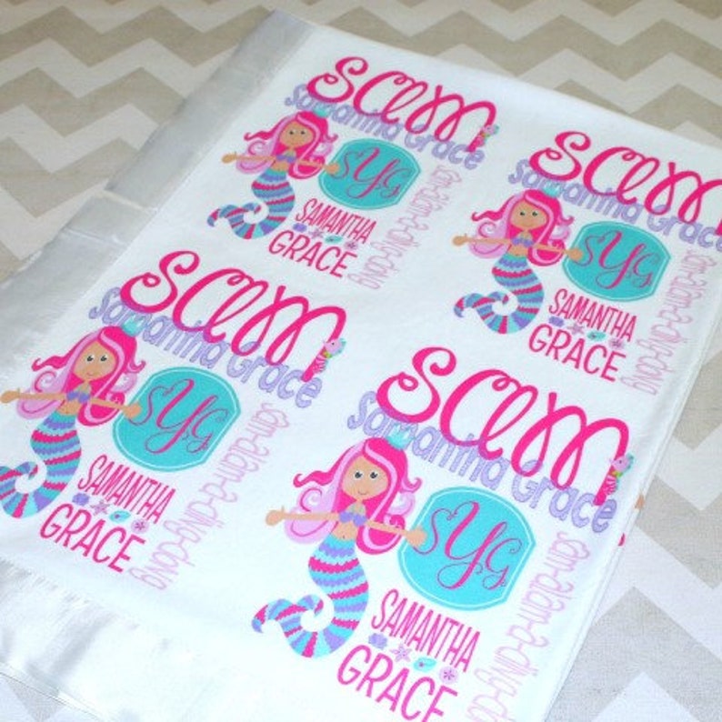 Personalized Baby Blanket Satin Edge Personalized Toddler Etsy