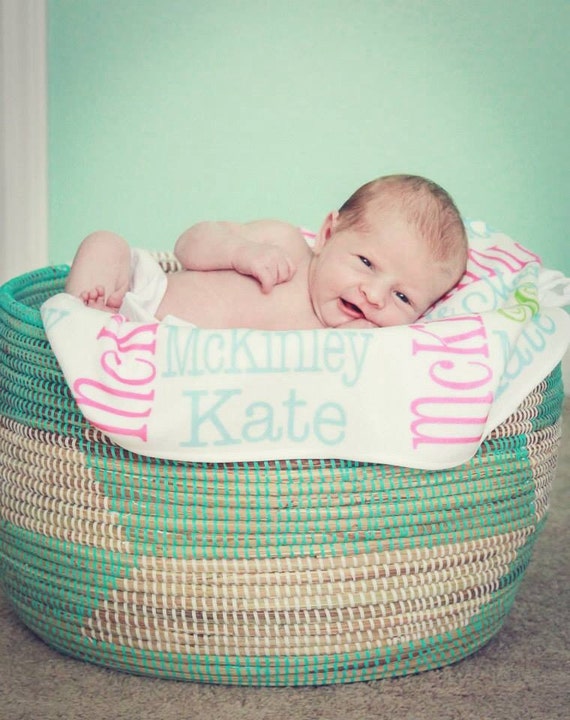 Personalized Baby Blanket Monogrammed Baby Blanket Name | Etsy