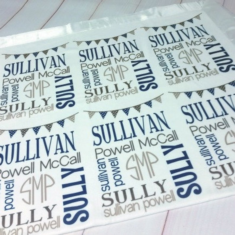 Personalized Baby Blanket Satin Edge Personalized Toddler Etsy