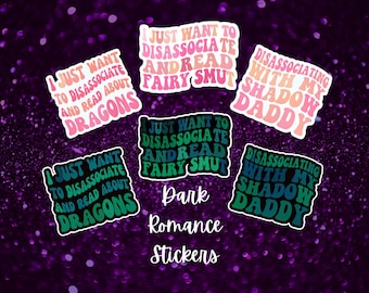 Dark Romance Vinyl Sticker: Booktok Kindle Decal