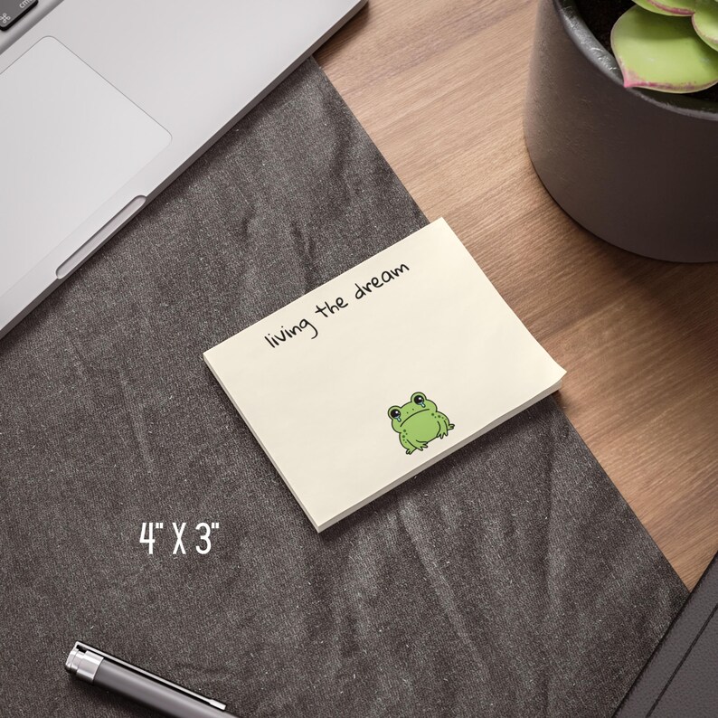 Living The Dream Sticky Notes, Funny Post-it Note, Funny Coworker Gift image 7