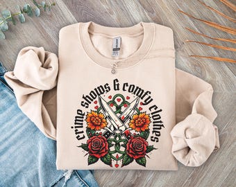Sweatshirt misdaadshows en comfortabele kleding, misdaadshows ronde hals, cadeau Murder Mystery Lover