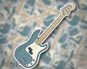 Hand-Drawn Fender Precision Bass Sticker