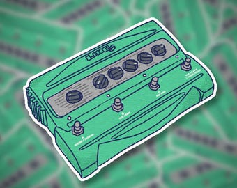 Hand-Drawn Line 6 DL4 Sticker