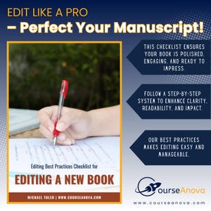 Book Editing & Structuring Made Easy Bundle | Pages Checklist | Writing Planner