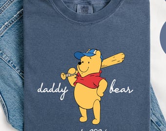 Personalized Daddy Bear Est. T-Shirt: Custom Dad Gift ,
