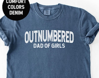 Outnumbered Dad of Daughters T-Shirt: Father's Day Gift