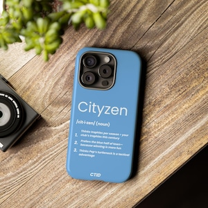 Manchester City Inspired Fans&#39; Definition Phone Case | Football Supporter Gift | Minimalist Soccer Fan Case