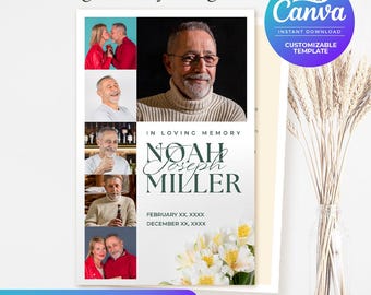 Funeral Program Template |  Gallery Design