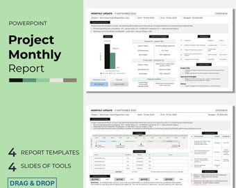 Rapportsjabloon status uitvoerend project - PowerPoint: dashboard voor uitvoerend personeel