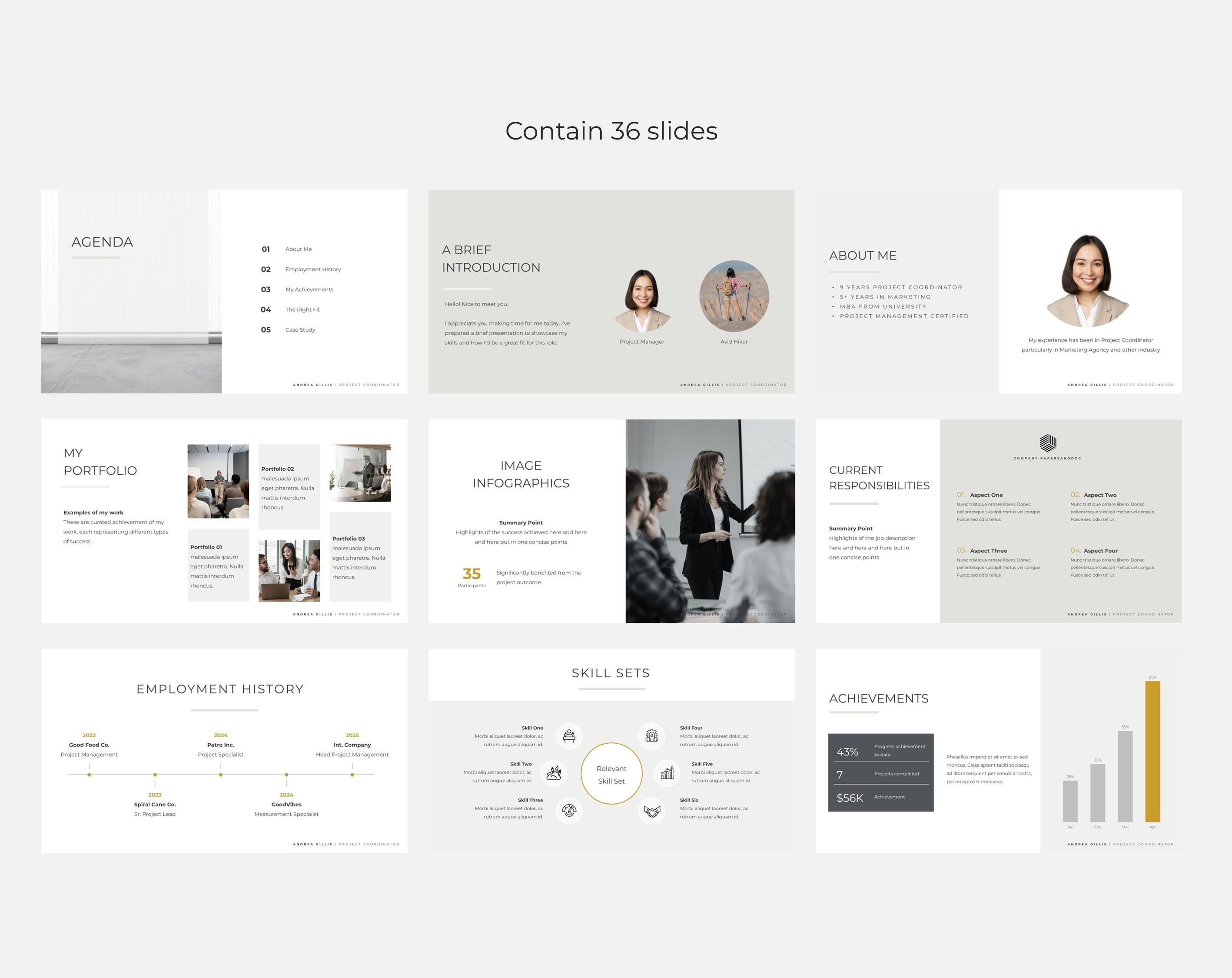 Job Interview Presentation PPT, Interview Presentations, Slide Deck ...