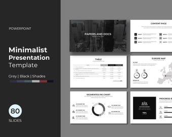 Minimalistisch zakelijk voorstel | Presentatiesjabloon voor zakelijke pitchdecks | PowerPoint-project | Moderne PPT-lay-outs | Bewerkbare dia's