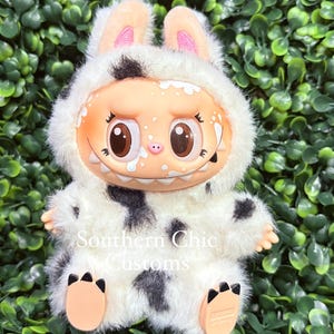 Custom LaMooMoo Labubu – Handmade Designer Art Toy – Cow-Inspired Collectible – Made to Order