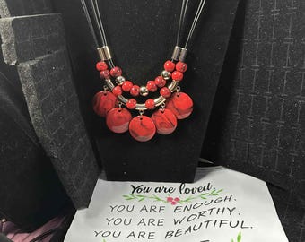Bold Statement Necklace & Earring Sets – Chunky Beaded Jewelry with Free Gift Bag (3 Options)