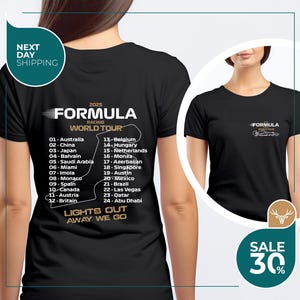 Racing World Tour Inspired T-Shirt | Vintage Motorsport Tee | Unisex Race Fan Gift | Formula Style Merch for Race Enthusiasts | Race Shirt