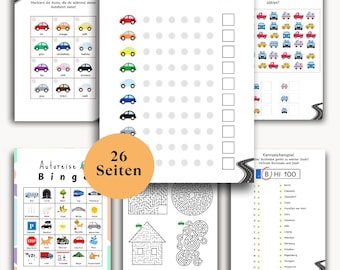 Travel games, children&#39;s activities, car ride activities, bingo, car ride games, travel bingo, car ride children, car activities, vacation