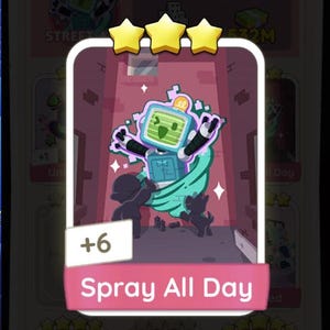 Mogo Spray All Day Sticker 3 Star Card/s (Set 12 Street Art)(Schnelle Lieferung)