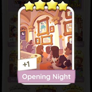 Pegatinas de la noche de apertura de Mogo, 4 tarjetas de estrella (juego 15, The Artist) (entrega rápida)