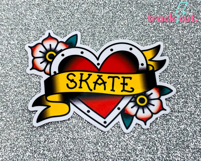 Roller Derby Sticker Roller Derby Helmet Sticker Skate Heart Etsy