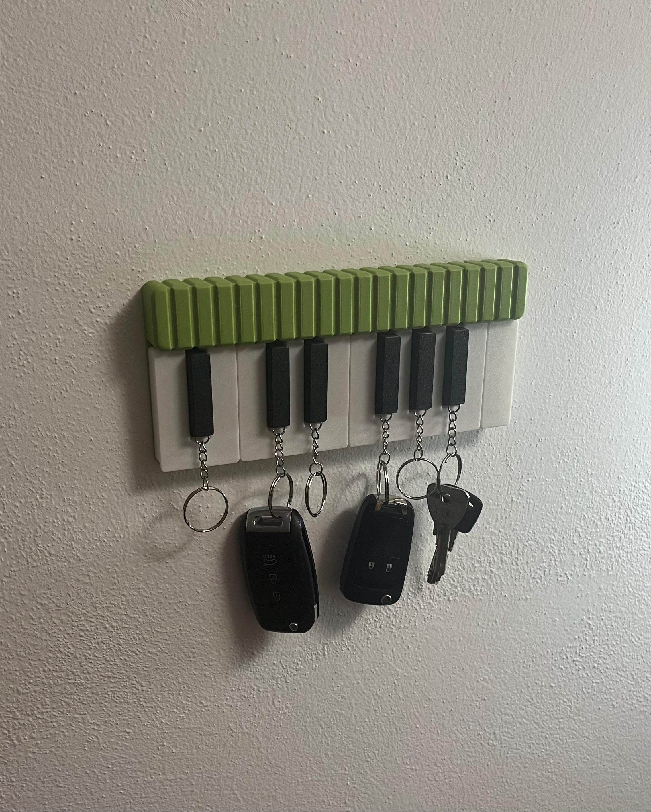 Portachiavi PIANOFORTE Nero in metallo lucido VarottoStore