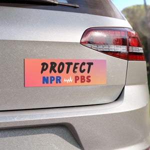 Protect NPR/PBS Car Magnet