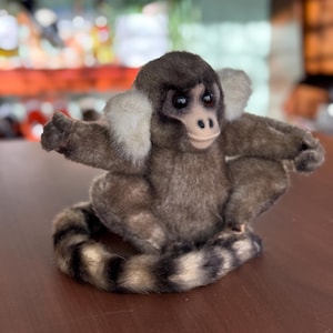 Vintage 1969 Kamar Stuffed Monkey Chimpanzee Lemur Japan Stuffie Plush