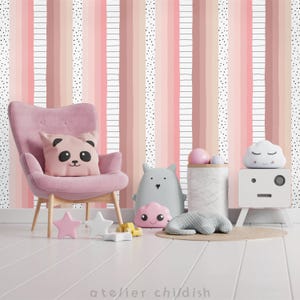 DOT & STRIPE DELIGHT Wallpaper - Calm Pink