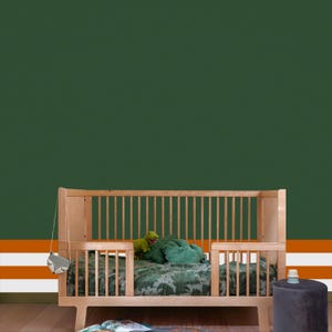 FOREST THEME - Wallpaper With Stripes I Forest Forest, Orange Stripe Chorus