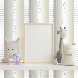 Carta da parati DOT & STRIPE DELIGHT - Grigio