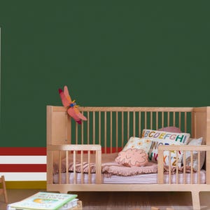 TEMA FORESTA - Carta da parati con strisce I Forest Forest, Red Stripe Chorus