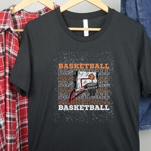 Basketball TShirt Basketball Shirt for Adults Basketball Tee for Teens Basketball Fan Sports Shirt for Game Day Gift for Mom Sports Gift