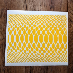 Snakeskin Vinyl Stencil. Top quality Avery vinyl. High heat resistant, easy to apply, machine cut clean lines. Great for Cerakote. 8"x10"