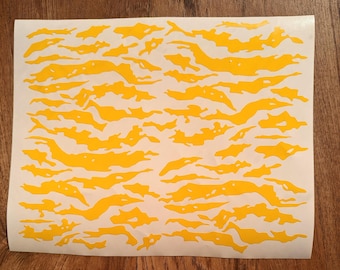 Tiger Streifen Vinyl Schablone Hochwertiges Avery-Vinyl. Hohe hitzebeständige, einfach anzuwenden, Maschine schneidet saubere Linien. Toll für Cerakote. Größe: