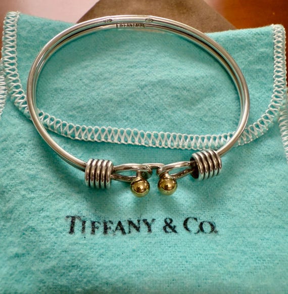 Tiffany & Co. Sterling Silver with 18k Gold Doubl… - image 7