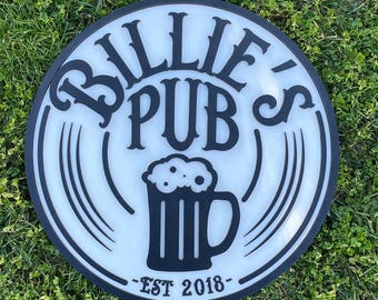 Rustic 3D Wood Business Sign, Custom Wood Logo Sign, Handcrafted Wood Brand Sign, Personalized 3D Wood Sign for Business, Custom Wooden Sign