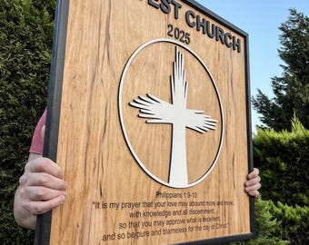 Custom 3D Wood Business Logo Sign: Handcrafted Brand Plaque