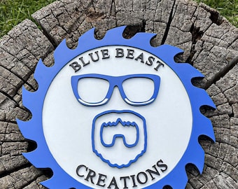Custom 3D Wood Business Logo Sign: Handcrafted Brand Plaque