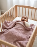 Waffle Crochet Baby Blanket Pattern PDF, Easy Textured Newborn Tutorial, Beginner Friendly.