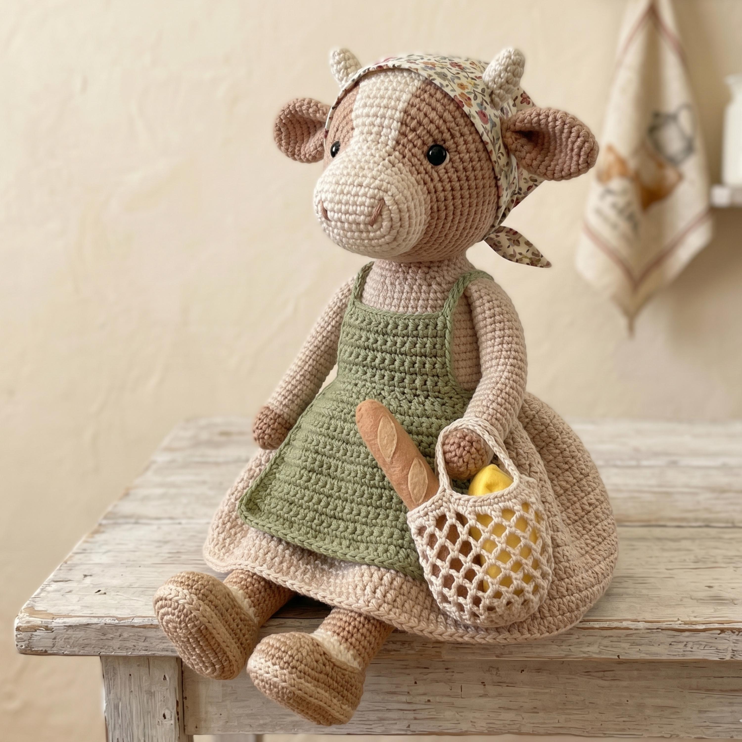 30 Adorable Cow Plush Crochet Patterns for Farmhouse Decor, Gifts, and Cozy Displays 22 Cow Plush Crochet Pattern for Nursery Decor