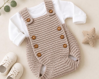Crochet Baby Romper Pattern PDF | Newborn Outfit | Baby Overall  | Easy Clothing | English Digital Download