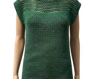 Crochet Top Tee Pattern PDF, Boho Summer Top, Minimalist Pattern Shirt.