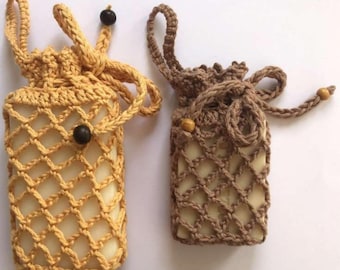 Crochet Soap Saver Bag Pattern, Mesh Pouch, Bathroom Accessory, Zero Waste Gift, Handmade Shower