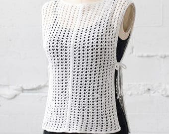 ALLEGRO Apron Top Crochet Pattern, Summer PDF, Halter Tank, Beginner Friendly Wear, Instant Download.