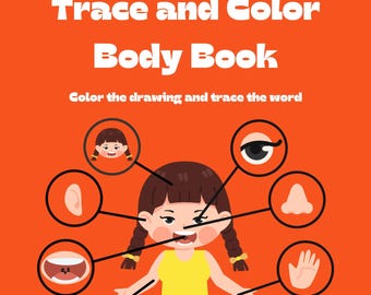 Coloring pages for Preschoolers | Coloring Pages | Tracing Coloring Pages | Toddler Coloring Pages | Teacher | Word Tracing | Body Book