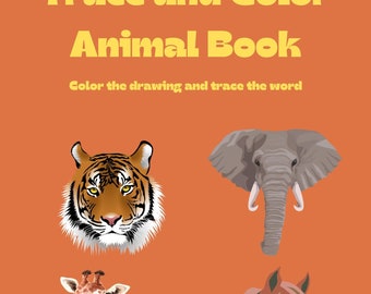Coloring pages for Preschoolers | Animal Coloring Pages | Coloring Pages | Toddler Coloring Pages | Teacher | Word Tracing