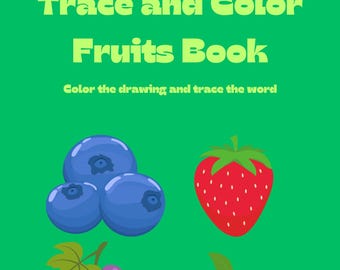 Coloring pages for Preschoolers | Coloring Pages | Tracing Coloring Pages | Toddler Coloring Pages | Teacher | Word Tracing | Fruit Learning