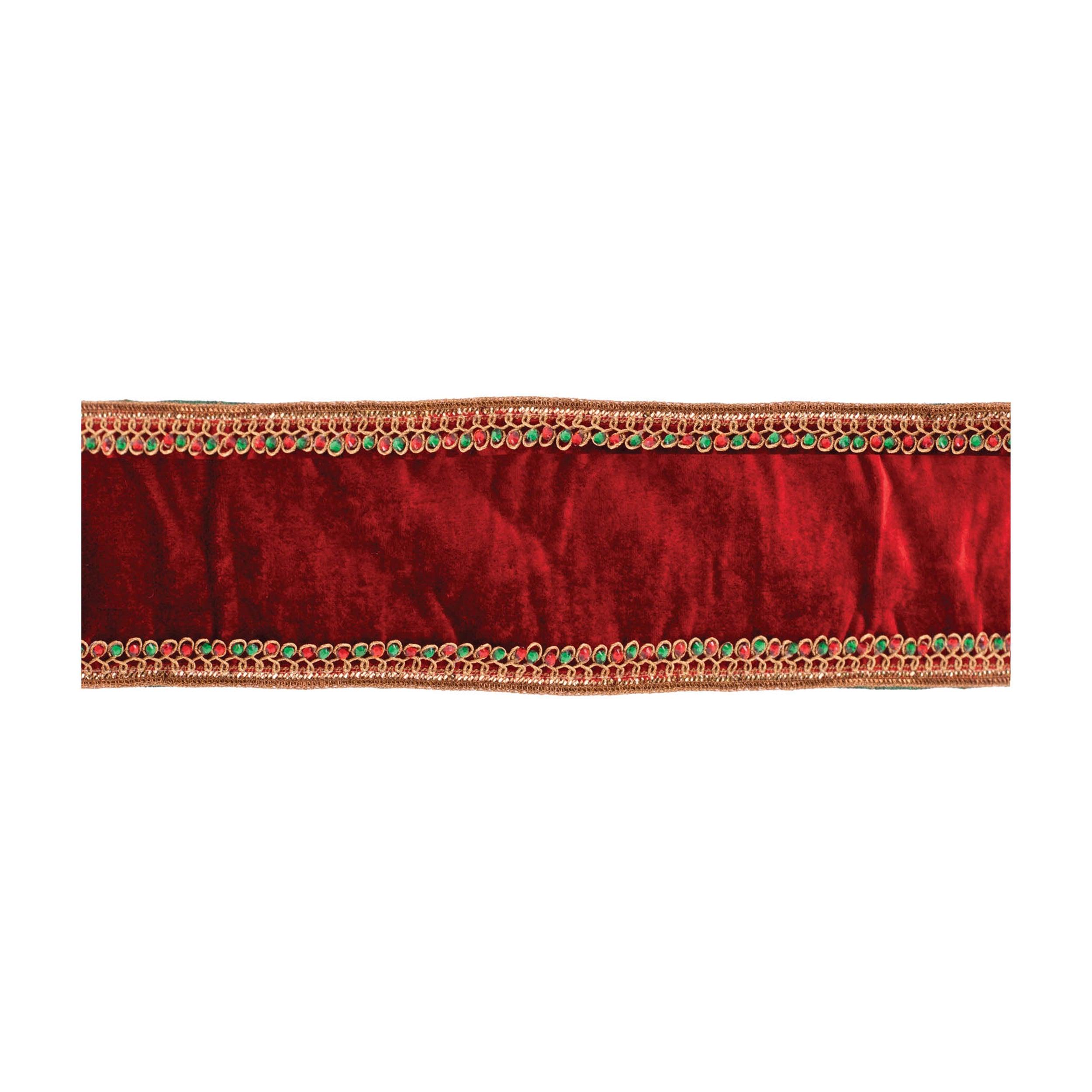 Jewel Trim Wired Ribbon 4
