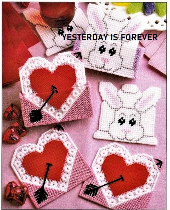 Cindy deRosier: My Creative Life: Plastic Canvas Heart Coasters