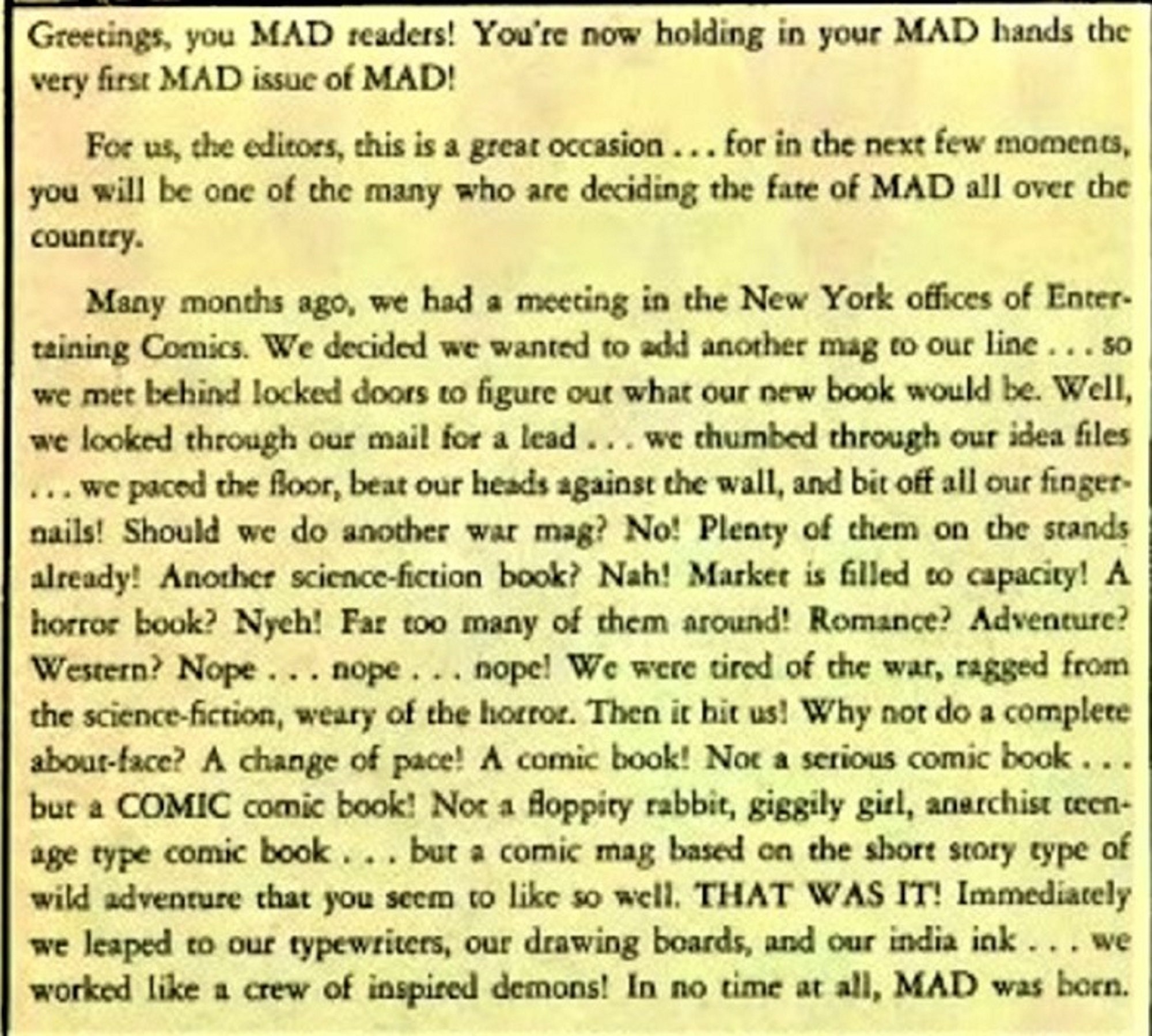 Very 1st Issue of MAD MAGAZINE Oct/nov 1952 It's Melvin Instant Digital ...